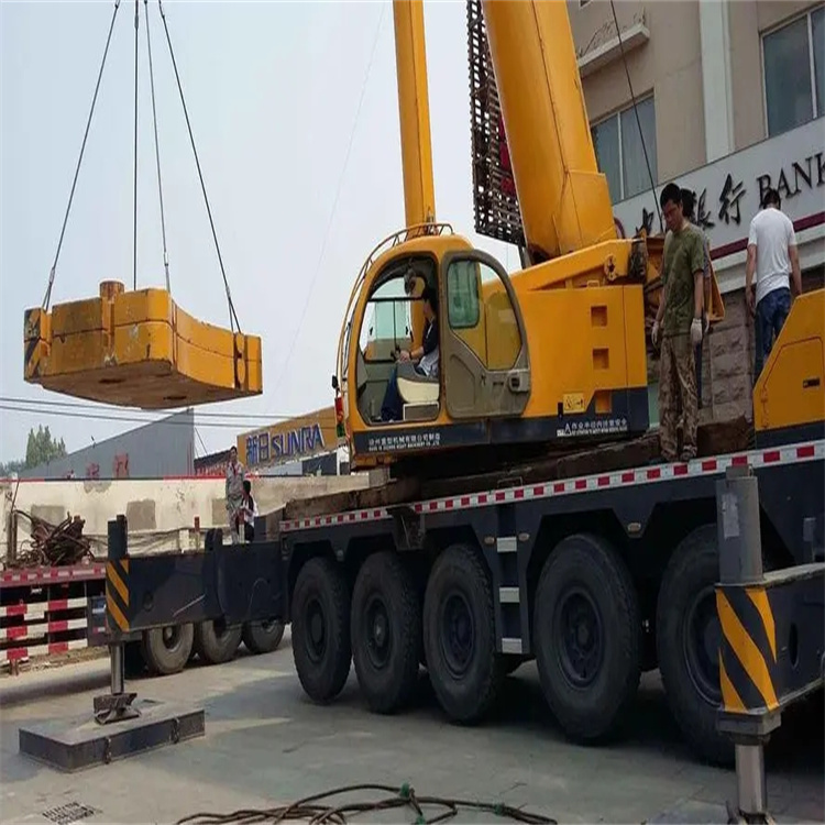 当阳当地吊车出租|机器吊装|75吨|工厂搬迁服务